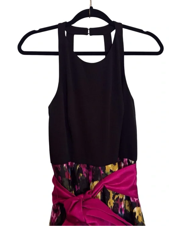 Moulinette Soeurs Anthro Size 4 French Fields Floral Dress Gown Whimsy Pink Bow - Picture 3 of 10